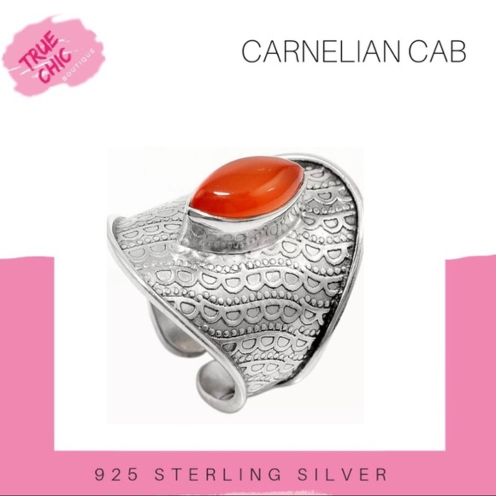 Carnelian Cab Ring - Picture 2 of 2